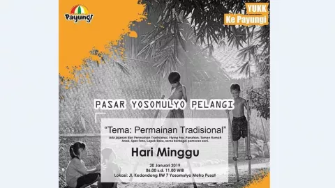 Ada Permainan Tradisional di Pasar Yosomulyo Pelangi Lampung - GenPI.co
