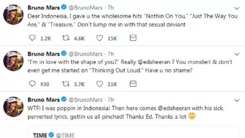 Begini Reaksi Bruno Mars Setelah Penayangan Lagunya Dibatasi di Jawa Barat - GenPI.co