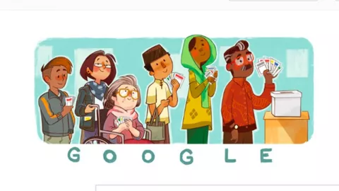 Google Doodle Meriahkan Pemilu 2019 - GenPI.co