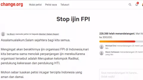 Viral, Ada Petisi Agar Tolak Perpanjang Izin FPI - GenPI.co