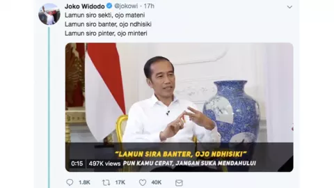 Blak - Blakan Jokowi Soal Pegangan Hidupnya dari Filosofi Jawa - GenPI.co