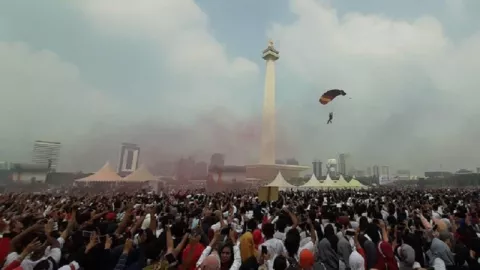 Festival Damai di Monas, Ada Atraksi Terjun Payung - GenPI.co