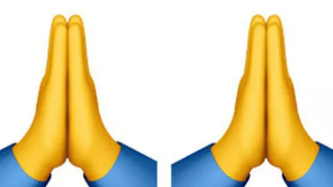 Viral di Twitter Emoji Dua Tangan Bersatu, High Five atau Berdoa? - GenPI.co