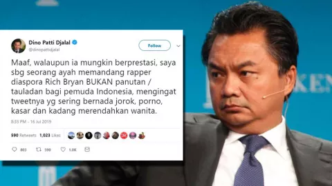 Dino P. Djalal Cuit Brian Bukan Panutan, ini Reaksi Netizen - GenPI.co