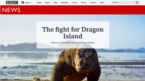Wacana Penutupan Pulau Komodo Dibahas Media Inggris BBC - GenPI.co