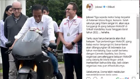 Ini manfaat Pariwisata Ajang MotoGP Menurut Jokowi - GenPI.co