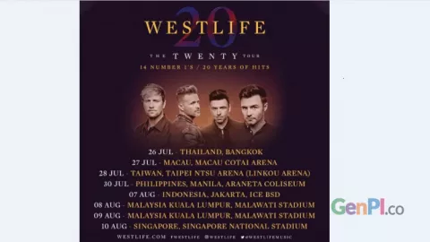Siap-siap, Westlife Gelar Konser Reuni di Indonesia Bulan Agustus - GenPI.co