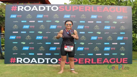 Sella Windi Warga Wonosobo Juara 2 Super League Triathlon Bali - GenPI.co