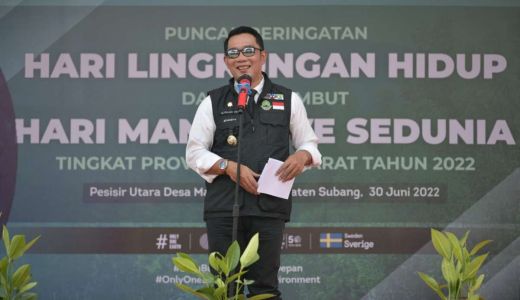 Ridwan Kamil Ajak Masyarakat Pesisir utara Aktif Menanam Mangrove - GenPI.co JABAR