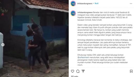 Polisi Usut Video Viral Pengeroyokan di Cimahi - GenPI.co JABAR