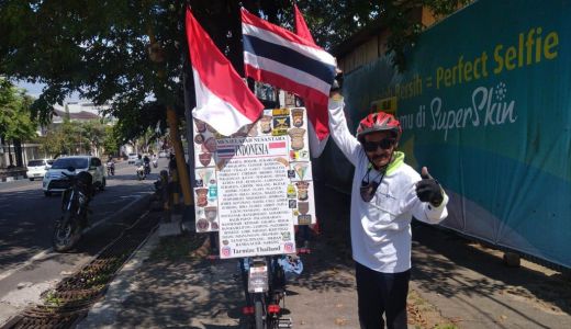 Wow! Tak Pakai Google Maps, Warga Thailand Ini Keliling Indonesia dengan Sepeda - GenPI.co JATENG