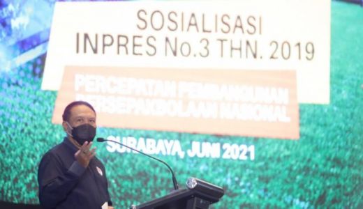 Menpora Sosialisasi Inpres Sepak Bola, Jatim Lokasi pertama - GenPI.co JATIM