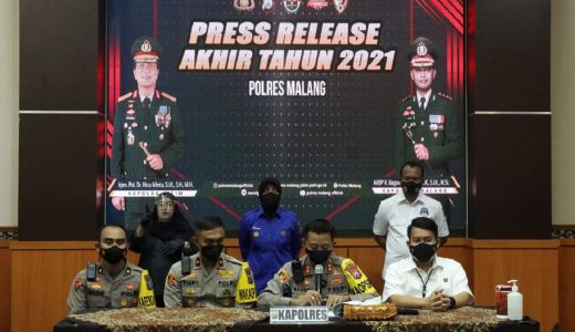 1258 Kejahatan di Kabupaten Malang Tertungkap Selama 2021 - GenPI.co JATIM