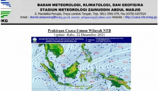 Akhir Tahun Intensitas Hujan di NTB Diprediksi Tinggi - GenPI.co NTB