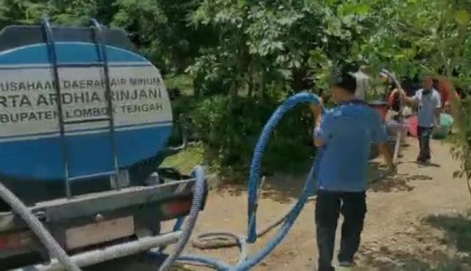 PDAM Suplai Air Bersih ke Desa Prabu Lombok Tengah - GenPI.co NTB