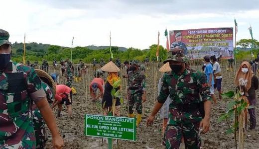 Jenderal Dudung Tanam Mangrove di KEK Mandalika - GenPI.co NTB