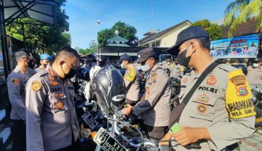Pengamanan Lebaran, Kapolres Mataram Cek Kendaraan Personel - GenPI.co NTB