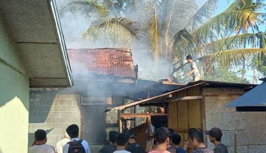 Rumah Dinas SD 1 Gili Air Lombok Utara Ludes Terbakar - GenPI.co NTB
