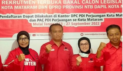 PDI P Mataram Mulai Buka Pendaftaran Legislatif 2024 - GenPI.co NTB