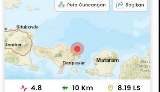 Gempa Bumi Magnitudo 4,6 di Bali Terasa Hingga Mataram - GenPI.co NTB