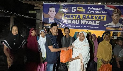 Ramadan 2023: Nasdem Lombok Tengah Bagi Sembako ke Lansia dan Anak Yatim - GenPI.co NTB