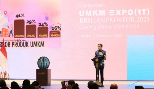 UMKM EXPO(RT) BRILIANPRENEUR 2023, Presiden Joko Widodo Apresiasi BRI Majukan UMKM - GenPI.co NTB