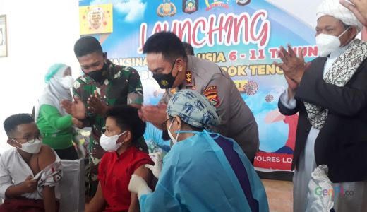 700 Anak 6-11 Tahun di Mataram Lakukan Vaksinasi Mandiri - GenPI.co NTB