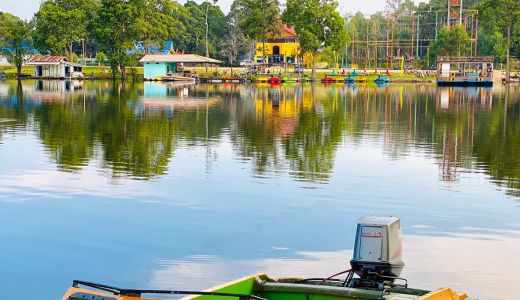 Libur Akhir Pekan Seru di Danau Tajwid Pelalawan - GenPI.co RIAU
