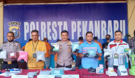 6 Orang Ditangkap Polresta Pekanbaru dalam Kasus Narkoba - GenPI.co RIAU