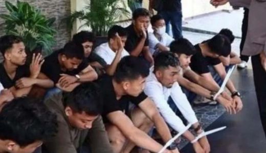 15 Pria Diduga Anggota Geng Motor di Pekanbaru Dibekuk - GenPI.co RIAU