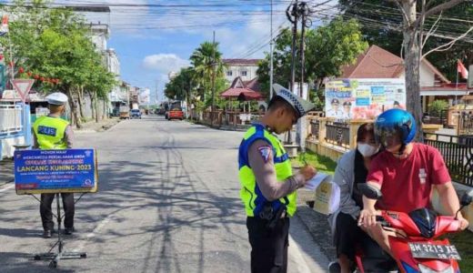 Operasi Lancang Kuning, Polres Meranti Beri Teguran 252 Pelanggar - GenPI.co RIAU