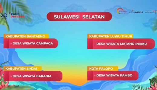 4 Desa Wisata Sulsel 50 Besar ADWI 2022 Berkah Bagi UMKM - GenPI.co SULSEL