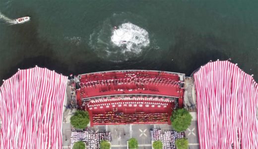 Bikin Merinding, Bendera Merah Putih 5.005 Meter Selimuti Anjungan Losari Makassar - GenPI.co SULSEL