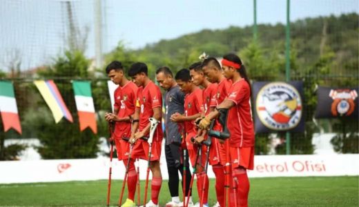 Timnas Indonesia dan Inggris Heningkan Cipta di Piala Dunia Amputasi 2022 - GenPI.co SULTRA