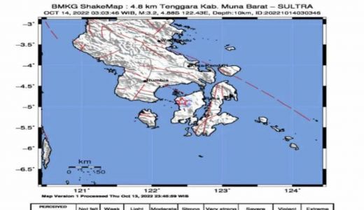 Muna Barat Diguncang Gempa Dangkal, BMKG Bilang Begini - GenPI.co SULTRA