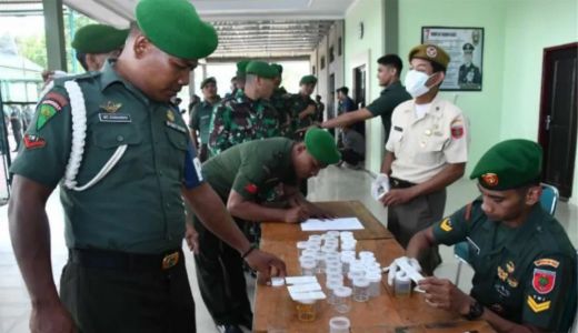 Prajurit TNI dan ASN di Korem Haluoleo Tes Urine Dadakan, Bikin Kaget - GenPI.co SULTRA