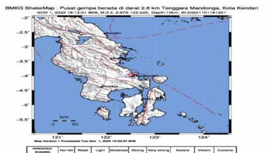 Mandonga Kendari Digoyang Gempa, BMKG Ungkap Kemungkinan Tsunami - GenPI.co SULTRA