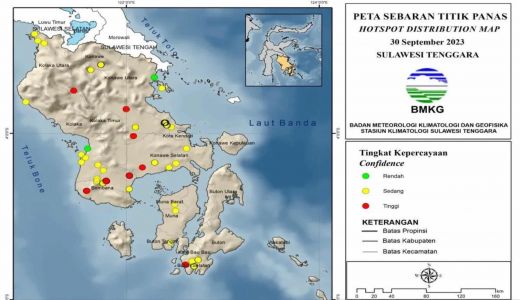 Sebaran Titik Panas di Sultra, Warga Diimbau Pakai Suncare - GenPI.co SULTRA