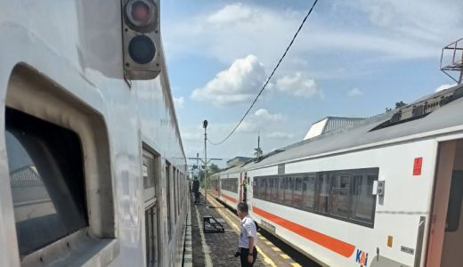 90 Persen Penumpang Stasiun KA Baturaja Masih Pakai Masker - GenPI.co SUMSEL