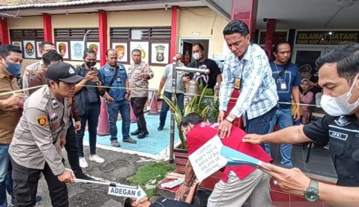 Polisi Gelar Reka Ulang Pembunuhan Barista di Palembang, Ini Hasilnya - GenPI.co SUMSEL
