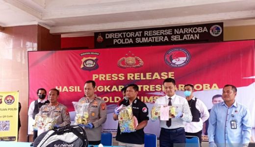 Polisi Ungkap Peredaran Narkoba Jaringan Internasional di Palembang - GenPI.co SUMSEL