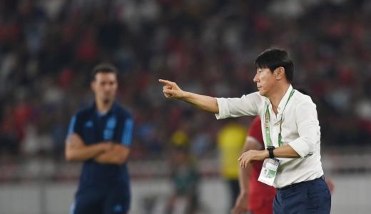 Timnas Kalah 0-2 dari Argentina, Shin Tae Yong: Mental Pemain Tak Gentar - GenPI.co SUMSEL