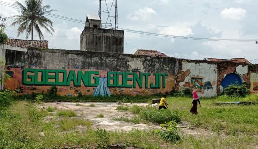 Kampung Mural Goedang Boentjit Palembang Kumuh dan Tak Terawat - GenPI.co SUMSEL