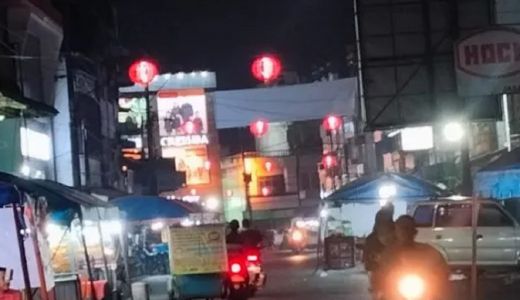 Lampu Lampion Terangi Sepanjang Jalan Stabat Langkat - GenPI.co SUMUT
