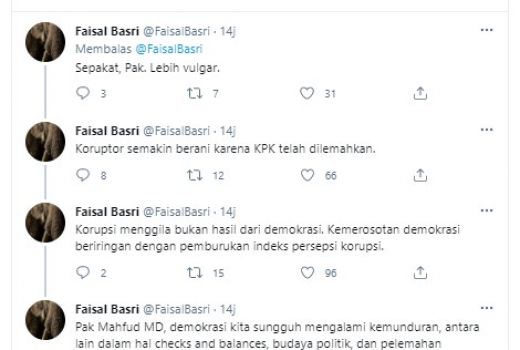 Faisal Basri Tanggapi Pidato Mahfud MD Soal Kurupsi - GenPI.co