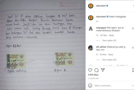 Viral Bocah Pacaran Bikin Surat Pakai Materai, Ikat Janji Suci - GenPI.co