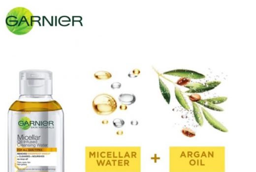 Garnier Micellar Water Biphase, Ampuh Atasi Kulit Kusam Sekali Usap - GenPI.co
