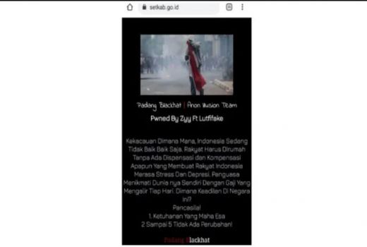 Sekretariat Kabinet Jebol! Website-nya Diretas, Tampilannya Gelap - GenPI.co