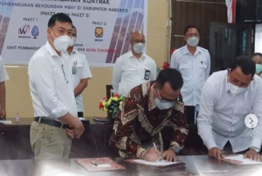 Waskita Karya Teken Kontrak Baru Bangun Bendungan Mbay Paket 1 - GenPI.co