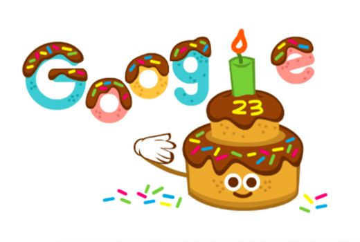 Ulang Tahun ke-23, Google Tampilkan Doodle Spesial Berbentuk Kue! - GenPI.co